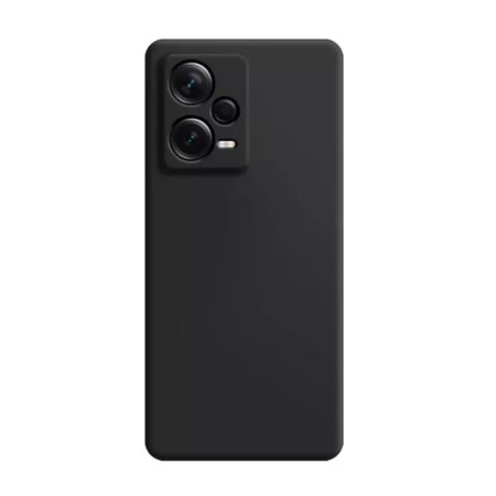 Husa Soft Silicon compatibila cu Xiaomi Redmi Note 12 5G, Matte Efect, Camera Ultra Safe, Negru