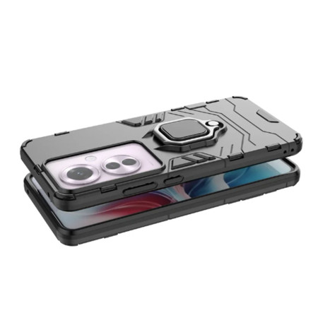 Husa pentru Oppo Reno11 F, Inel Magnetic tip Suport, Negru