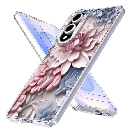 Husa pentru Samsung Galaxy S25 Edge, Atasare Magnetica, MagSafe, 3D Flower Medley 10