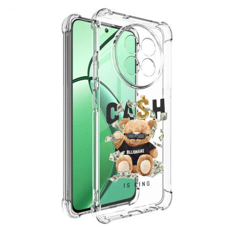 Husa Antisoc pentru Realme 12 / 12x, AirBag PRO, Transparent, Cash is king  