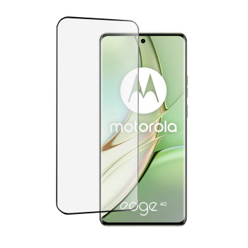 Folie de sticla compatibila Motorola Edge 40 / Edge 40 Neo / Edge (2023), 3D, DD Protectie Profesionala, Adeziv Complet, Negru