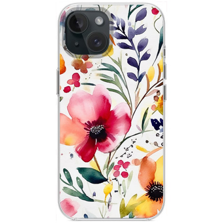 Husa personalizata pentru Apple iPhone 14, MagSafe Atasare Magnetica, Antisoc, Model Flori 5