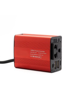Convertor Tensiune Auto 12V la 230V, 150W Putere Nominala / 300W Varf, 2 x USB 5V, Priza Universala