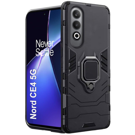 Husa pentru OnePlus Nord CE4, Inel Magnetic tip Suport, Negru