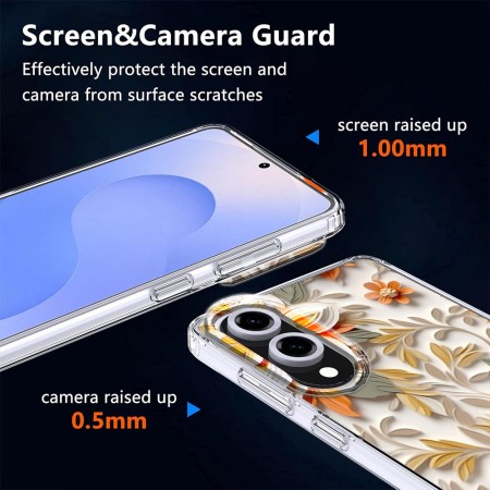 Husa pentru Samsung Galaxy S25 Edge, Atasare Magnetica, 3D Flower Medley 3