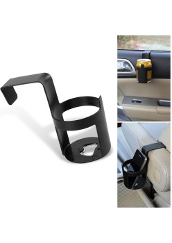 Suport Pahar Auto Universal, Anti-Alunecare, pentru Bauturi Calde sau Reci, Plastic ABS, Negru, 11.5x6.5x6.5 cm