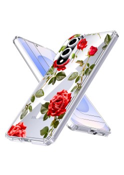 Husa pentru Samsung Galaxy S25 Edge, magnetica compatibila MagSafe, Roses, protectie completa anti soc