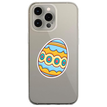Husa personalizata Apple iPhone 14 Pro Max, Egg Galben