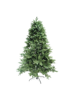 Brad artificial Clasic, 1,5m de Craciun bogat, interior/exterior, 390 ramuri bogate, suport metalic inclus, Verde