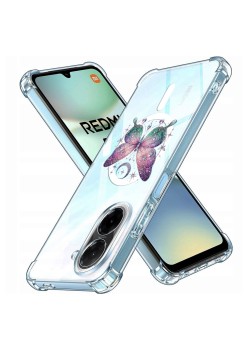 Husa Antisoc pentru Xiaomi Redmi A5 4G (Standard) - AirBag Magsafe, 4 Colțuri Ranforsate, C24 - Butterflies