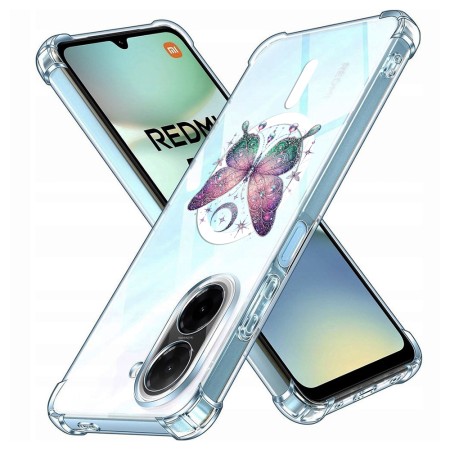 Husa Antisoc pentru Xiaomi Redmi A5 4G (Standard) - AirBag Magsafe, 4 Colțuri Ranforsate, C24 - Butterflies