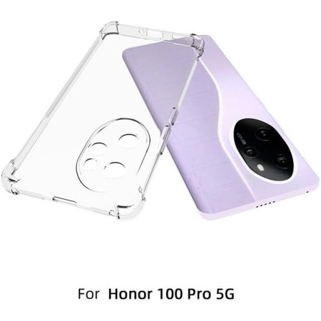 Husa Antisoc compatibila Honor 100 Pro, PRO AirBag, Clear