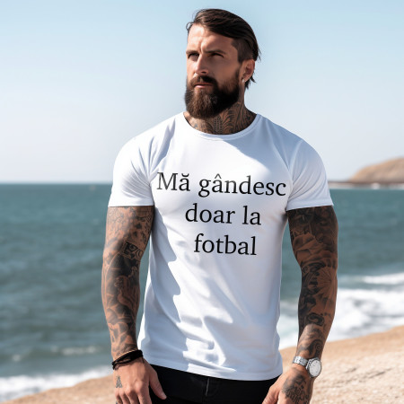 Tricou Personalizat Alb din Bumbac 100% - Calitate Premium
