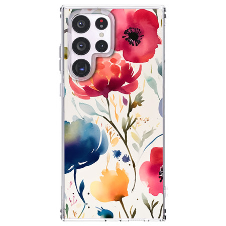 Husa pentru Samsung Galaxy S25 Ultra, Atasare Magnetica, MagSafe, Magsafe Model Floral 3