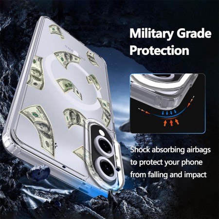 Husa pentru Samsung Galaxy S25 Edge, magnetica compatibila MagSafe, Money, protectie completa anti soc