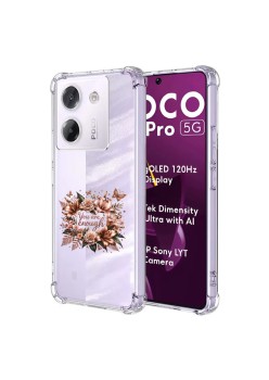Husa Antisoc pentru Xiaomi Poco M7 Pro 5G - AirBag TPU, Colțuri Ranforsate - You Are Enough