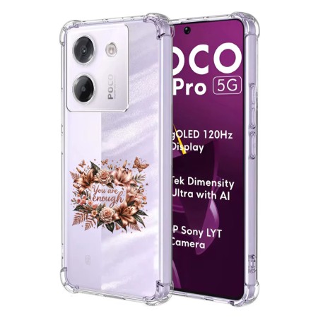 Husa Antisoc pentru Xiaomi Poco M7 Pro 5G - AirBag TPU, Colțuri Ranforsate - You Are Enough