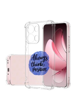 Husa Antisoc pentru Oppo Reno13 Pro, AirBag PRO, Clear, Always Think Positive