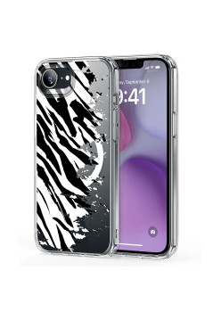 Husa pentru iPhone 16e, Atasare Magnetica, MagSafe, Pattern Skin 16, Clear