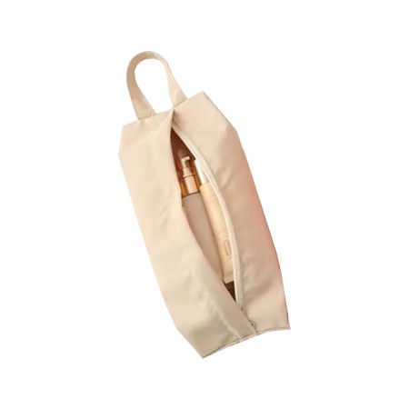 Geantă Depozitare Haine Mici, Lenjerie, Cosmetice, Impermeabilă, cu Mâner, 10x20x3 cm, Crem