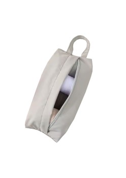 Geantă Depozitare Haine Mici, Lenjerie, Cosmetice, Impermeabilă, cu Mâner, 10x20x3 cm, Gri