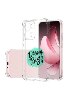 Husa Antisoc pentru Oppo Reno13 Pro, AirBag PRO, Clear, Dream Big