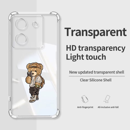 Husa Antisoc pentru Xiaomi Poco M7 Pro 5G - AirBag TPU, Colțuri Ranforsate- Selfie