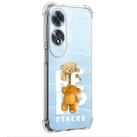Husa Antisoc pentru Oppo A60, AirBag PRO, Transparent, Help Others