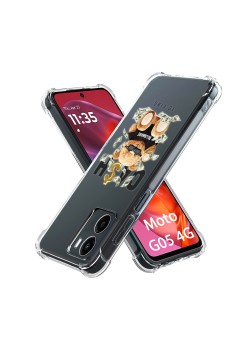 Husa Antisoc pentru Motorola Moto G05, AirBag PRO, Clear, Cash is king  