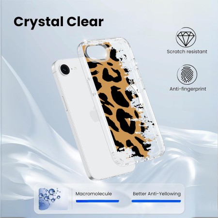Husa pentru iPhone 16e, Atasare Magnetica, MagSafe, Pattern Skin 07, Clear