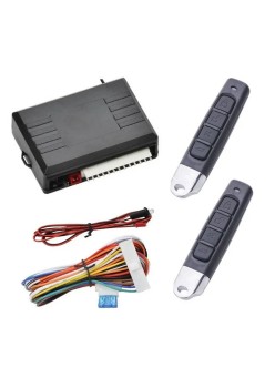 Modul Închidere Centralizată Auto cu Telecomandă și Ieșire pentru Sirenă, Model 3721, 2 Chei Tip Lamă + LED