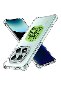 Husa Antisoc pentru Xiaomi Redmi Note 14 Pro 4G / Poco F7, AirBag PRO, Clear, Follow Your Dreams