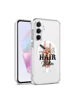 Husa pentru Samsung Galaxy A16, Atasare Magnetica, MagSafe, Hair Hustler, Clear