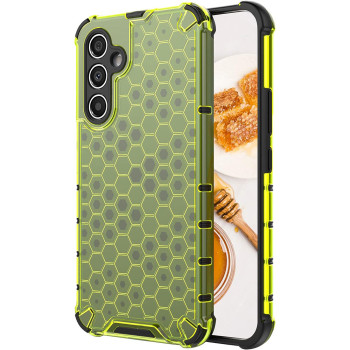 Husa antisoc compatibila Samsung Galaxy S24 Plus, Honeycomb AirBag, Verde