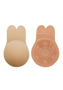 Sutien Invizibil Autoadeziv cu Silicon Push-Up, Reutilizabil, Fără Bretele, LiftUp, Mărime Universală 10.5 cm, Bej