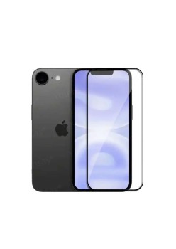 Folie sticla telefon pentru iPhone SE 4 2025, Full Glue, 111D, Black 