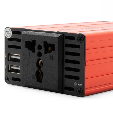 Convertor Tensiune Auto 24V la 230V, 300W Putere Nominala / 600W Varf, 2 x USB 5V, Priza Universala, Carcasa Aluminiu