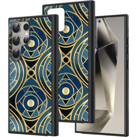 Husă pentru Samsung Galaxy S25 Ultra, DC Cobalt Marble, Protecție Cameră, Antișoc, Design Slim, Lux Aeternum