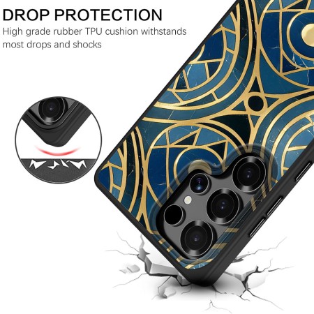 Husă pentru Samsung Galaxy S25 Ultra, DC Cobalt Marble, Protecție Cameră, Antișoc, Design Slim, Lux Aeternum