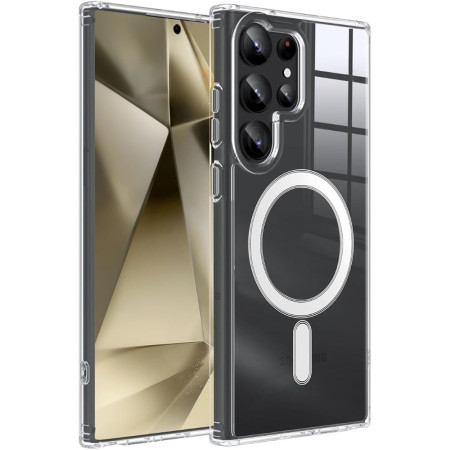 Husa pentru Samsung Galaxy S25 Ultra, Atasare Magnetica, MagSafe,Transparent
