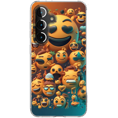 Husa personalizata pentru Samsung Galaxy S23, MagSafe Atasare Magnetica, Emoji Faces