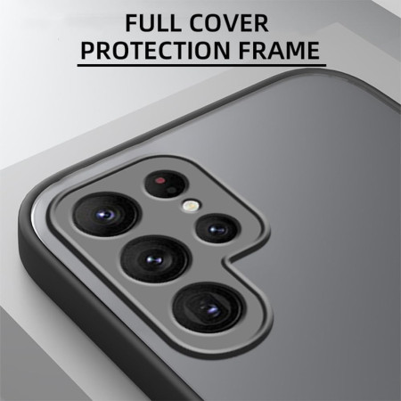 Husa cu protectie la camere si finisaj mat pentru SAMSUNG, Negru - Alege Modelul!