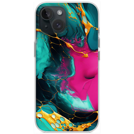 Husa personalizata compatibila Apple iPhone 15, MagSafe Atasare Magnetica, Antisoc, Neons And Brights 22