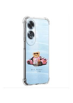 Husa Antisoc pentru Oppo A60, AirBag PRO, Transparent, Girl Power