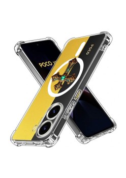 Husa Antisoc pentru Xiaomi Poco X7 Pro - AirBag Magsafe, Colțuri Ranforsate - Cross Smarald