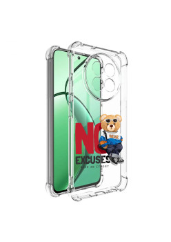 Husa Antisoc pentru Realme 12 / 12x, AirBag PRO, Transparent, No Excuses