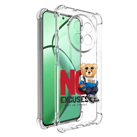 Husa Antisoc pentru Realme 12 / 12x, AirBag PRO, Transparent, No Excuses
