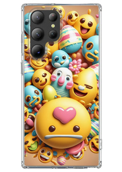 Husa pentru Samsung Galaxy S25 Ultra, Atasare Magnetica, MagSafe, Emoji Smile