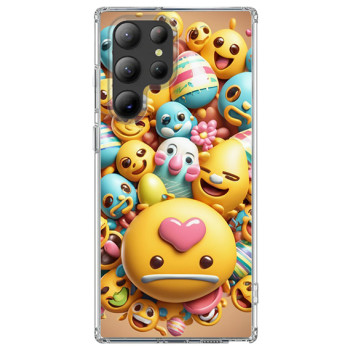 Husa pentru Samsung Galaxy S25 Ultra, Atasare Magnetica, MagSafe, Emoji Smile