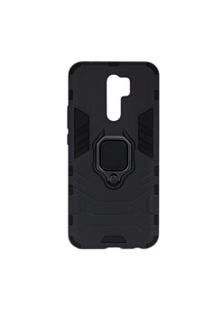 Carcasa Antisoc Ring Armor KickStand pentru Xiaomi Redmi 9, Negru